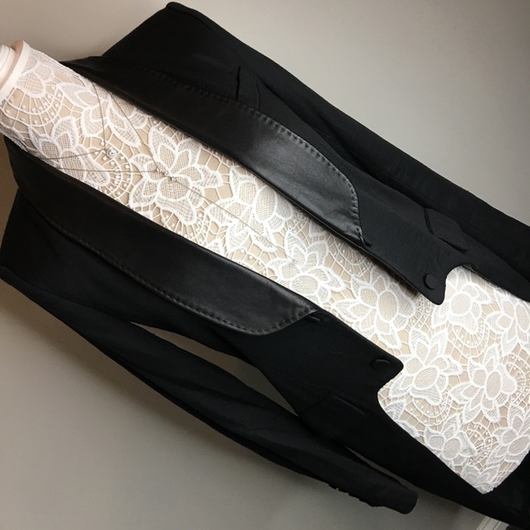 ALEXANDER WANG Leather Trim Tuxedo Blazer - Picture 6 of 8